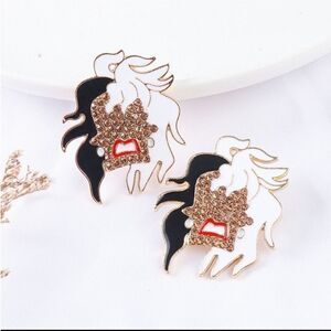 New! BAUBLEBAR Cruella de Vil earrings | 101 Dalmatians Disney villain | NWOT